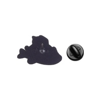 Broche en alliage émaillée motif chat mignon dessinant un chat orange dessinant un requin, idéale pour les amoureux des chats, pour décorer sacs à dos et vestes, ou comme cadeau.