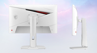 Monitor LCD Gaming MAG274QRFW X32 27-inci 2K 60Hz IPS yang Dapat Diputar dan Tingginya Dapat Disesuaikan, Waktu Respons 1ms, 99% SRGB Putih