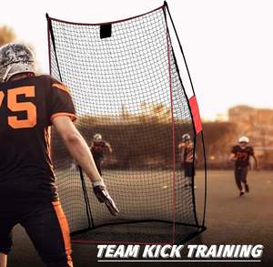 Filet <span class=keywords><strong>de</strong></span> football pour entraînement au but - Filet d'entraînement portable robuste avec cadre en acier pour l'entraînement au but en extérieur, en intérieur et sur terrain - Product Image 3