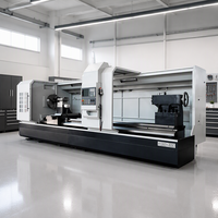 Mesin Bubut CNC Horizontal CK61100 dengan Kekakuan Tinggi, Rel Pandu Persegi Panjang, Lubang Spindle Besar, Pasokan Langsung Pabrik