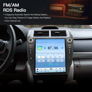 HFMidia Autoradio 12 pouces avec écran vertical, unité centrale multimédia vidéo pour Toyota Camry 2012-2014 (version américaine), CarPlay sans fil et GPS - Product Image 3