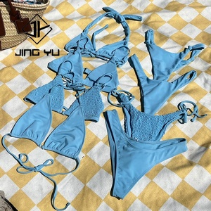 Conjunto de Bikini de Poliéster Ecológico de Alta Calidad, Personalizado con la Marca del Fabricante, Estampado para Ropa de Playa - Product Image 3