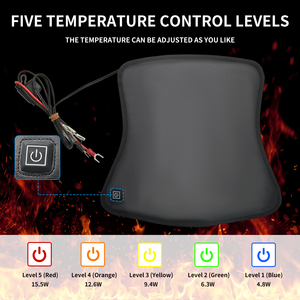 Cuscino Riscaldato in Pelle Ricaricabile 12V per Sella <span class=keywords><strong>Moto</strong></span> Singola con Controllo della Temperatura - Product Image 3