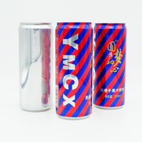 Canettes en aluminium personnalisées de 185 ml, 330 ml, 355 ml, imprimées sur mesure, pour sodas, bières aux fruits, boissons, avec couvercle