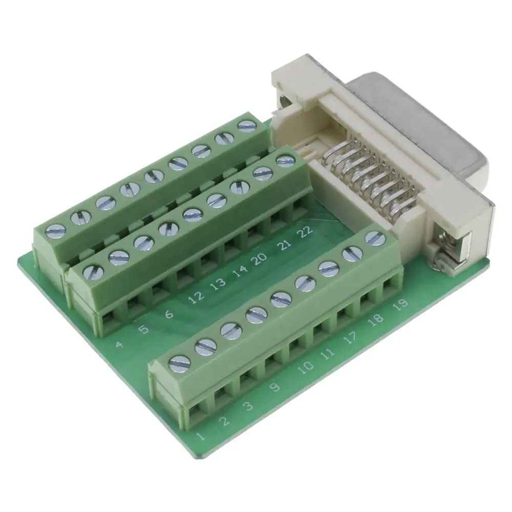 VGA DVI Connector Female PCB 24pin Terminal Block Adaptor Connector for Video Transfer