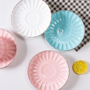 High Quality Luxury Eco-Friendly Modern Ceramic Gold Coffee Cup and Saucer Afternoon <b>Tea</b> <b>Set</b> - Product Image 5