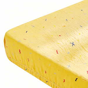 Drap-housse pour bébé 100% coton mousseline, ultra doux, respirant, ajustement parfait à 360° °   Matelas élastique pour lit de bébé adapté aux lits pour tout-petits - Product Image 1