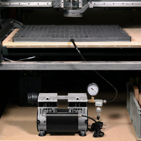 Pompe à vide AC industrielle avec prise d'alimentation personnalisée et vide profond de -92Kpa pour lit de gravure CNC 24 x 24 et machine de gravure