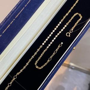 Pulsera Xinfly de Oro Puro de 18K con Diamantes, Eslabones Marineros, Cadena de Ancla con Pavé de 0.40ctw, AU750, Joyería Fina Retro Apilable para Mujer - Product Image 5