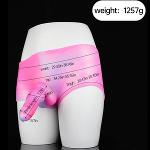 Dildo in Silicone Solido, Pantaloni in Pelle con Dildo Indossabile, Mutandine Elastiche Morbide con Dildo per Lesbiche, Giocattoli Sessuali per Adulti all'Ingrosso - Product Image 6