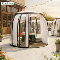 Dôme en polycarbonate rotatif de haute qualité, tente bulle, installation facile, design moderne pour café, restaurant, hôtel en plein air