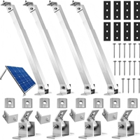 Support de montage triangulaire réglable Shunlide pour panneaux photovoltaïques, 30-60 degrés, pied avant/arrière, pour toiture en tuiles de couleur, acier, fer, solaire, alliage d'aluminium