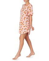 Personnalisé Femme Pull Jersey Sleepshirt Filles Imprimé À Manches Courtes Doux Pyjamas Femmes Loungewear Nuisette Robe