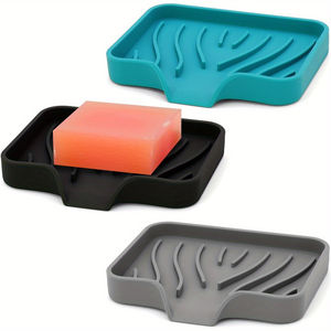 Caja de jabón de silicona duradera, soporte de bandeja, <span class=keywords><strong>plato</strong></span> de estilo Simple para baño, <span class=keywords><strong>ducha</strong></span>, cocina, baño o inodoro - Product Image 1