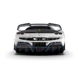 สปอยเลอร์หลังคาร์บอนไฟเบอร์แบบแห้ง รุ่น 296 Racing Visible สำหรับรถเฟอร์รารี่ 296 ปี 2021-2025 - Product Image 2