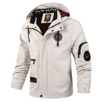 Veste longue décontractée en polaire pour homme, parka à capuche, couleur unie, coupe-vent, polyester, fibre de bambou, fermeture éclair, ODM, automne-hiver