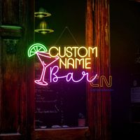Letrero de Neón LED Personalizado, Decoración de Arte 3D, Letrero de Neón para Negocios, Tienda, Restaurante, Bar, Letras Iluminadas, Letrero de Neón Abierto