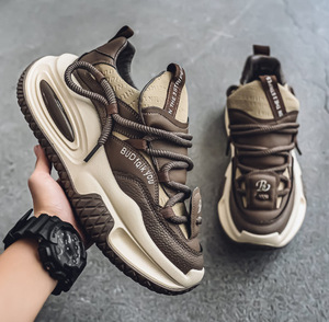 High-top and <b>elevated</b> sports-style sneakers for students, suitable for school campus fashion, versatile for all occasions - Product Image 2