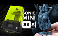 Phrozen Sonic Mini 8K S 树脂3D打印机 7.1英寸8K液晶高分辨率UV打印机 桌面树脂打印机