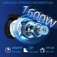 Scooter Eléctrico Todoterreno de Alto Rendimiento YUNQI K11, Motor sin Escobillas de 1600W, Marco de Aleación de Aluminio y Litio, Plegable e Impermeable