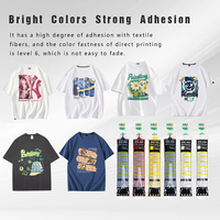 GTX-600 GTX-4 GTX-423 GTX-424 CMYKW 700 ML/Bag GTX seri Textil tinta pigmen untuk saudara GTX Pro DTG tinta Printer