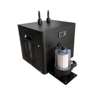 पोर्टेबल वाई-फाई आइस स्नान टब 1/3hp पानी चिलर चिकित्सा और पूल उपयोग के लिए सभी काले ठंडे डुबकी चिलर उपकरण - Product Image 4