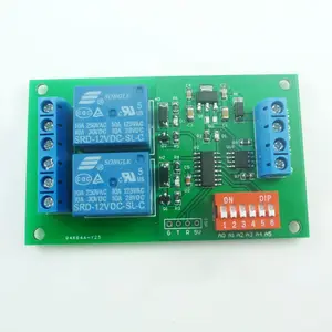 DC 5V/12V/24V 2通道RS485继电器Modbus RTU PLC模块2通道RS485继电器模块