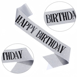 Banda <span class=keywords><strong>de</strong></span> <span class=keywords><strong>Feliz</strong></span> Cumpleaños con Papel Dorado, Decoración <span class=keywords><strong>de</strong></span> Cumpleaños para Mujeres, Hombres, Adultos y Niñas, Accesorios <span class=keywords><strong>de</strong></span> Decoración, Regalos - Product Image 2