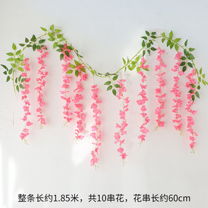 Fleurs artificielles de glycine en soie Pioneer pour la décoration de mariage, de la maison et la couverture des tuyaux de plafond - Product Image 3