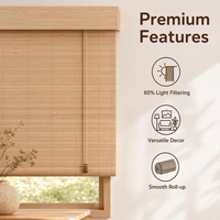 Persianas de Bambú de Nuevo Diseño - Estilo Chino, Impermeables, Duraderas, Ecológicas, Protección UV, Fáciles de Limpiar, Multi-Instalación