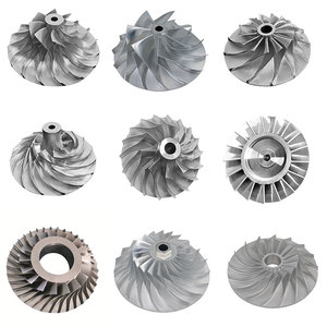 Tùy chỉnh chân không rèn Micro <span class=keywords><strong>turbo</strong></span> tăng áp inconel 625 713 hợp kim titan hơi nước RC động cơ phản lực tuabin impller bánh xe cho UAV - Product Image 4