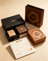 Boîtes cadeaux personnalisées à double couche pour thé matcha, boîtes d'emballage pour tasses à thé en céramique, boîtes cadeaux personnalisées imprimées pour ensemble de tasses à café