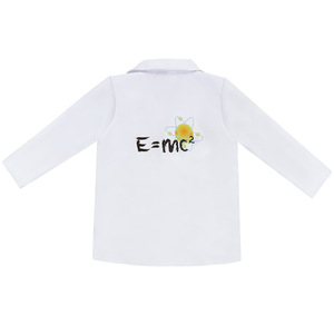 Bata de Laboratorio Blanca para Niños, Disfraz de Científico Einstein, Traje de Cosplay, Fibra de Poliéster, Primavera 2021, Origen Zhejiang - Product Image 4