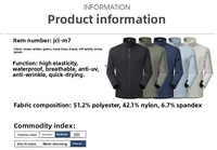 Veste Softshell d'extérieur imperméable coupe-vent à séchage rapide pour homme, style tendance, fermeture éclair debout, vêtements d'hiver, logo personnalisé, décontractée
