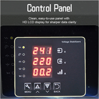 Stabilisateur de tension automatique monophasé 220V 10kVA, régulateur de puissance AC, relais AVR, écran LCD pour équipement de serveur réseau