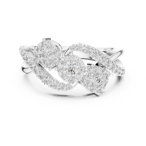 Anillo de Diamantes Plateado, Joyería Elegante y Brillante para Mujer, Ideal para Regalo de Boda, Compromiso, Fiesta y Uso Diario - Product Image 4