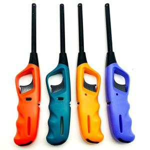Logo personnalisé Grande Taille Rechargeable Cuisine Pistolet Briquet Gaz BBQ Briquets Gaz Butane <span class=keywords><strong>Bougie</strong></span> Briquet - Product Image 2