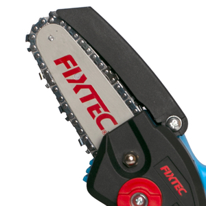เครื่องมือไฟฟ้า FIXTEC เลื่อยโซ่ไร้สายขนาดเล็ก 20V 4 นิ้ว แบตเตอรี่ลิเธียมไอออน 2000 มิลลิแอมป์ รุ่น FCCS100LX - Product Image 4