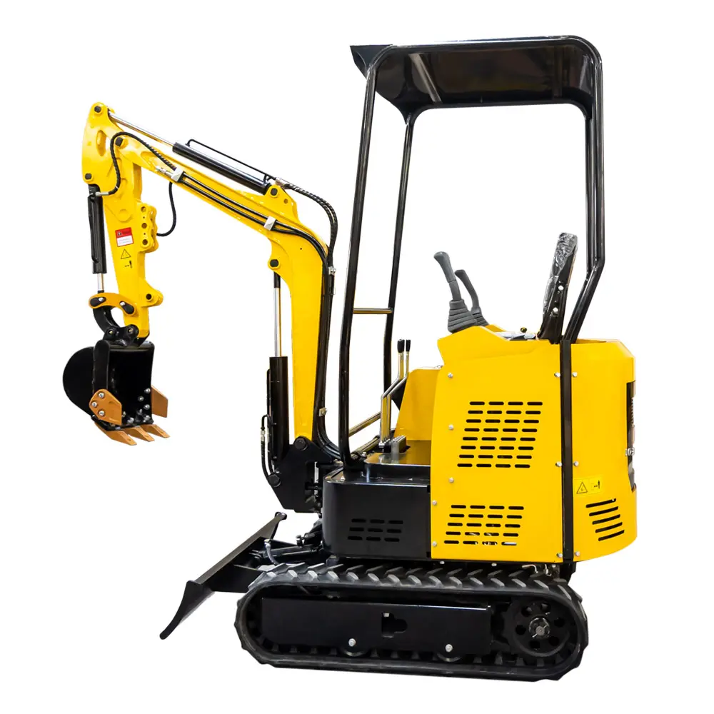 1.2ton Full Hydraulic Two Cylinder water cool Engine Digger Mini Excavator 1 Ton