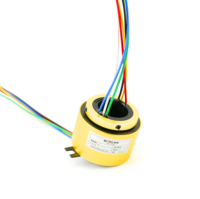 Anneau de contact traversant OEM à 2 canaux USB Ethernet avec balais de charbon