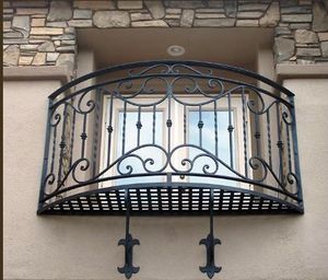 Barandillas de Balcón de <span class=keywords><strong>Hierro</strong></span> Forjado Antiguo - Barandillas de Escalera Resistentes a la Oxidación / Barandilla de <span class=keywords><strong>Hierro</strong></span> Forjado Tradicional Nueva en Oferta - Product Image 3