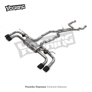 Système d'échappement Valvetronic en acier inoxydable pour PORSCHE Cayenne 957 3.6 4.8, tuyau d'échappement d'usine - Product Image 2