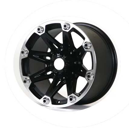 car rims 14 15 16 17X9 18 20 inch black machine face 5 holes PCD 6x139.7 4x4 off road alloy wheels