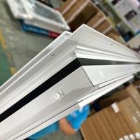 Ventana Abatible Grande de Vinilo Blanco, Ventanas de Manivela de UPVC Duraderas con Rejillas de Vidrio de PVC, Estilo Americano, Venta al por Mayor de Fábrica