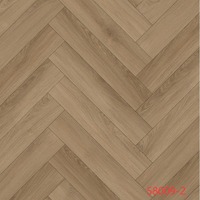 Revêtement de sol en vinyle SPC Chevron Herringbone, grain de bois, noyau rigide, pour la décoration intérieure