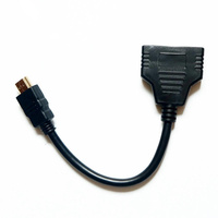 Bon fabricant, ligne de conversion d'écran HDMI 1 en 2 sorties mâle vers double HDMI 2 mâle-femelle 1 en 2, câble HDTV à bas prix