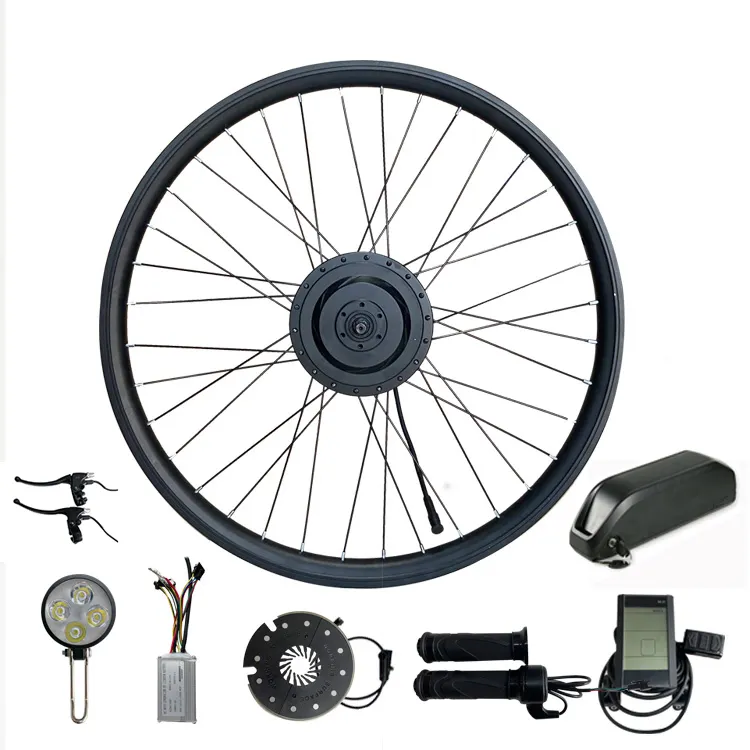 Kit de conversión de bicicleta eléctrica, Kit de conversión de bicicleta eléctrica con batería