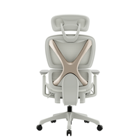 Chaise de bureau ergonomique, nouveau design, tissu haut de gamme, chaise de direction, accoudoirs 2D et 3D, style moderne, chaise en mesh pour patron/CEO, acier durable