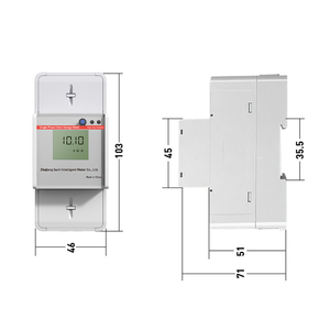 Medidor de Electricidad Monofásico para Riel DIN con Certificación SWIN CE, Pantalla LCD, Precisión Clase 1.0, Corriente Nominal de 80A, Monitoreo por Aplicación Móvil - Product Image 6