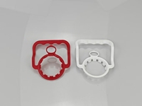 Seau en plastique jetable de 45 mm avec poignée ergonomique multicolore de qualité alimentaire pour bouteilles d'eau potable, modèle HT45